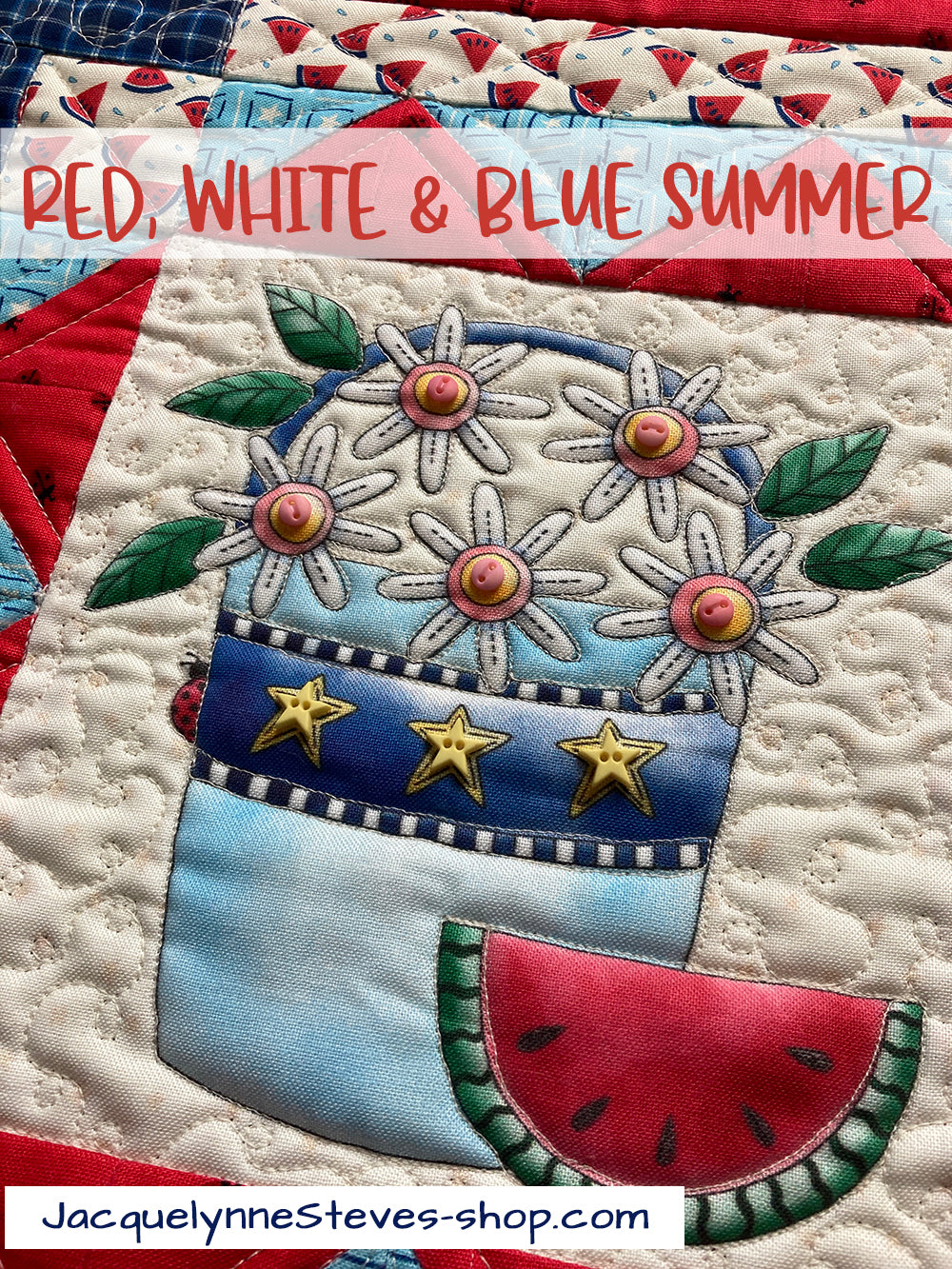 Red, White, & Blue Summer Mini Quilt Kit - Jacquelynne Steves