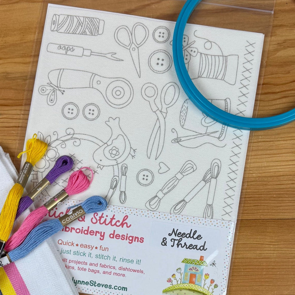 Needle & Thread Stick & Stitch Embroidery | Sewing-Themed Motifs ...