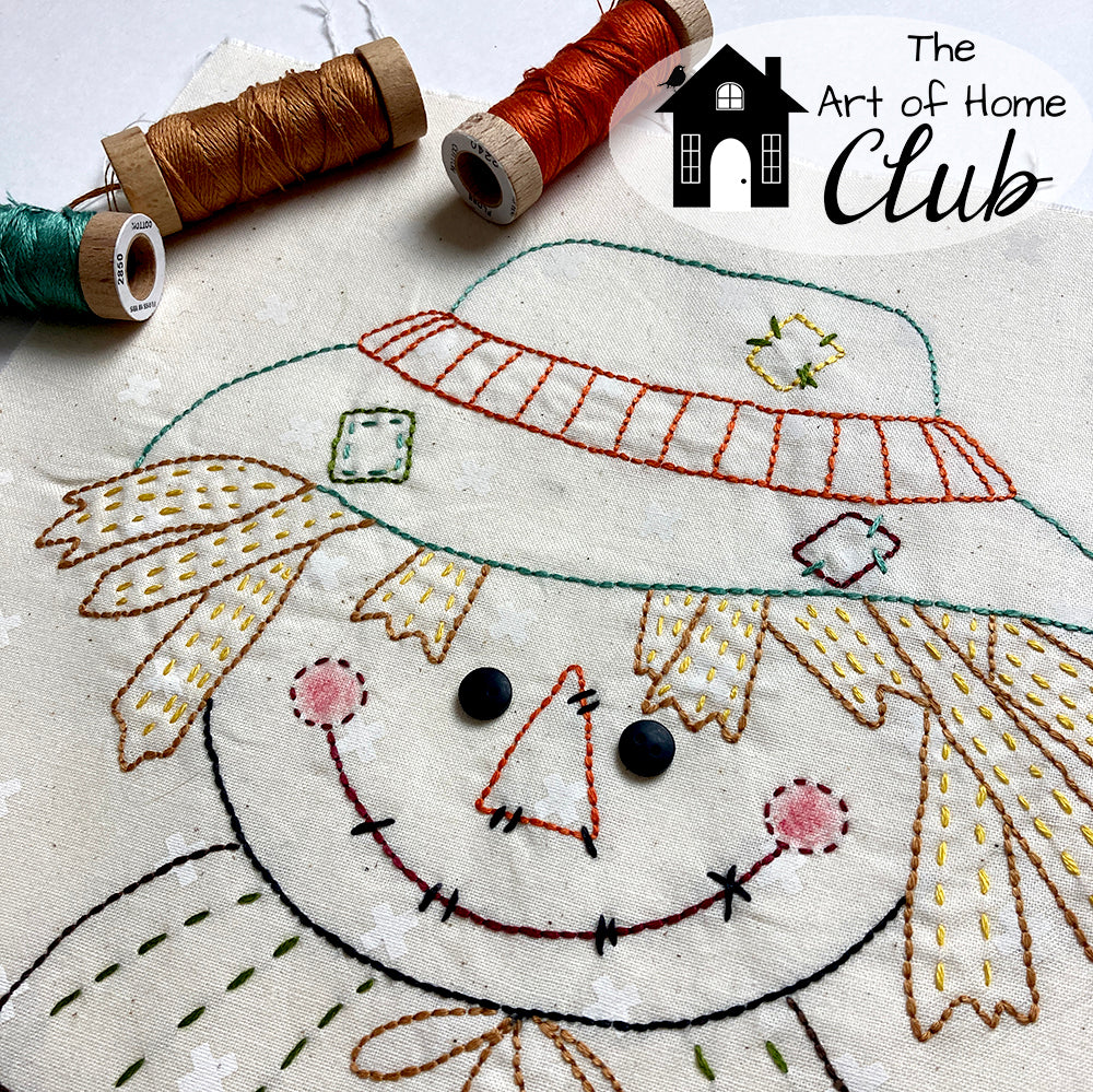 Scrappy Fall – scarecrow – The Art of Home Club