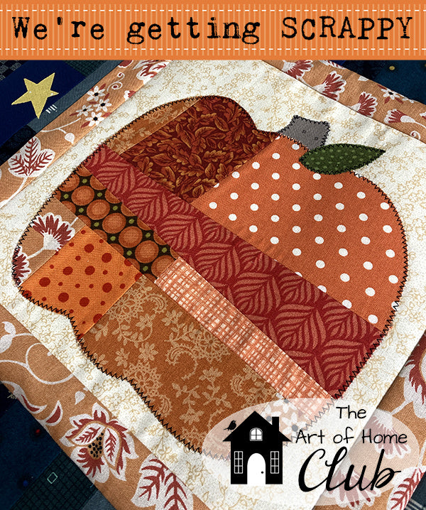 Scrappy Fall – pumpkin – The Art of Home Club