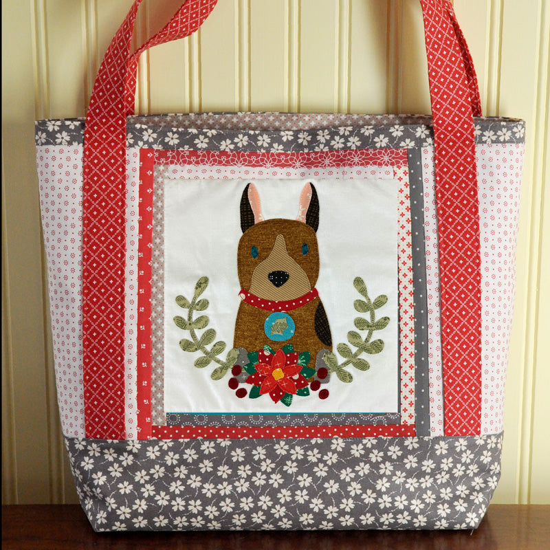 Deck the Paws – scrappy mix & match tote – The Art of Home Club