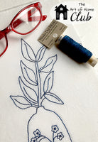 Serenity – bluework embroidery – The Art of Home Club