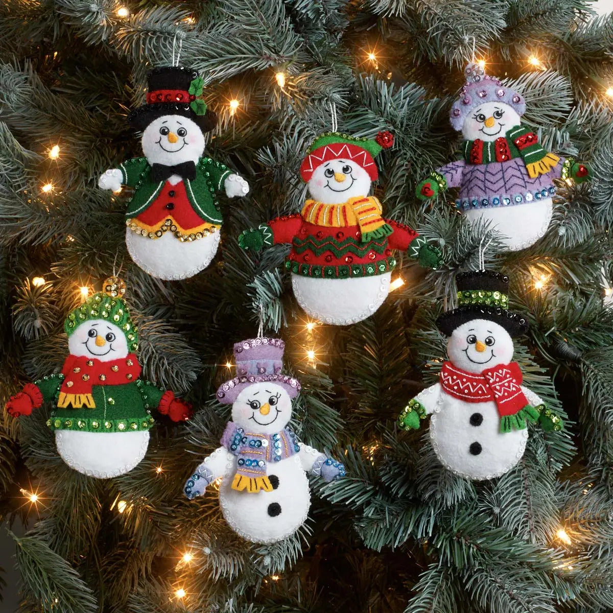 Snow Much Fun Felt Ornament Kit - The Art of Home - Jacquelynne Steves
