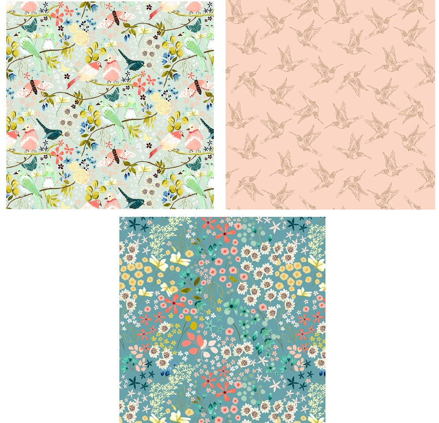 Songbird's Garden Backing Fabric - The Art of Home - Jacquelynne Steves