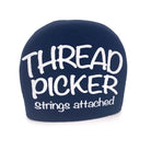 Blue container with 'Thread Picker' text on a white background