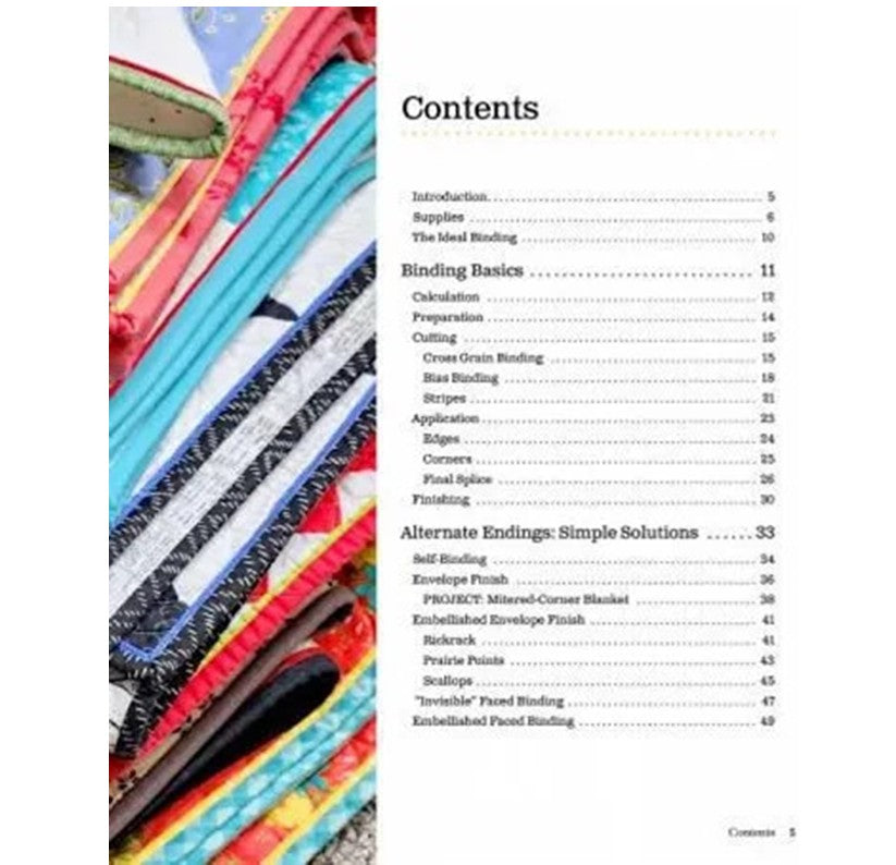 Ultimate Binding and Edge-Finishing Guide for Quilting and Sewing Book - The Art of Home - Jacquelynne Steves