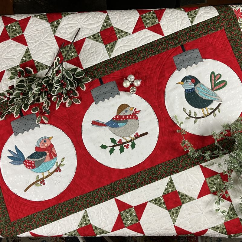 Winter Birdie Baubles – project detail 1 – The Art of Home Club