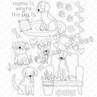 Home Is Where the Dog Is Stick & Stitch Embroidery Sheet - The Art of Home - Jacquelynne Steves