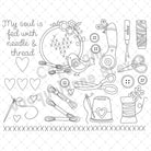 Needle & Thread Stick & Stitch Embroidery Sheet - The Art of Home - Jacquelynne Steves