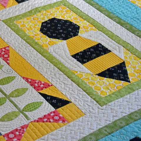 Save the Bees Block of the Month Quilt Pattern - Digital - Jacquelynne Steves