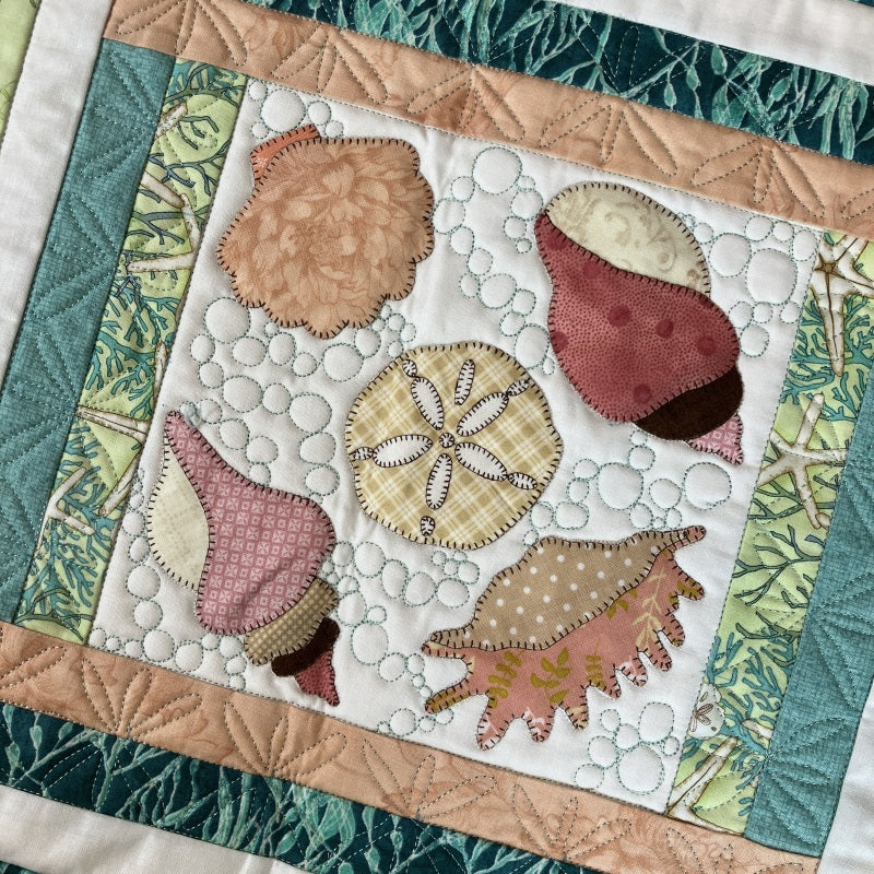 Shells applique design - Seashells and Sea Glass Collection