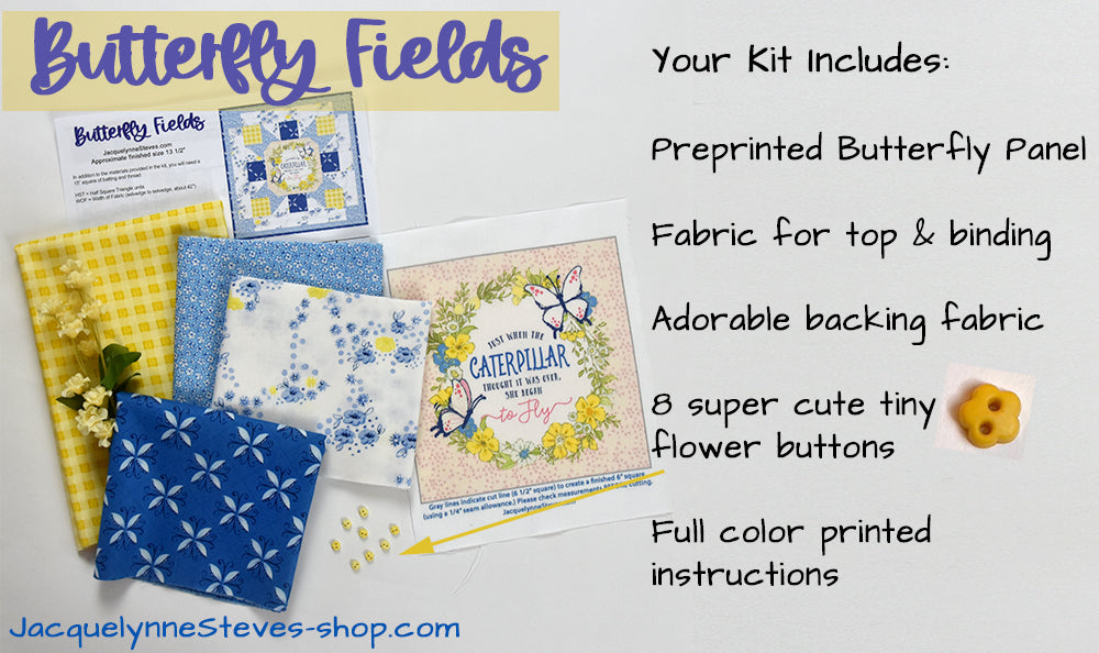 Butterfly Fields Mini Quilt Kit - Jacquelynne Steves