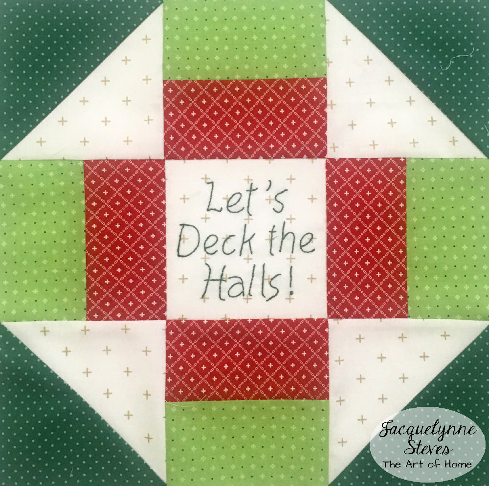 FaLaLa Holiday Table Runner - Digital Pattern - Jacquelynne Steves