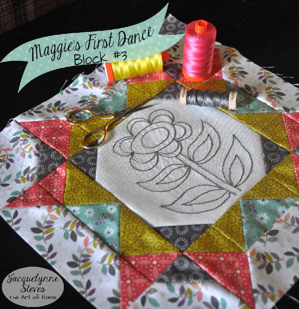 Maggie's First Dance Block of the Month Quilt Pattern - Digital - Jacquelynne Steves