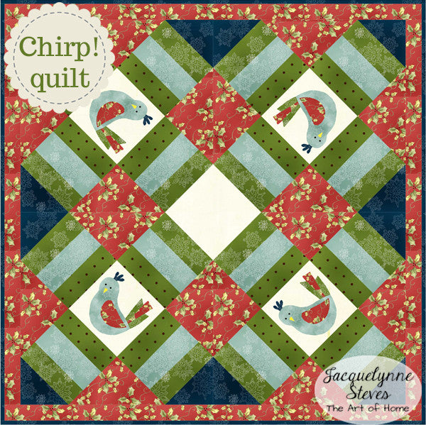 Chirp! Little Quilt Pattern- Digital - Jacquelynne Steves