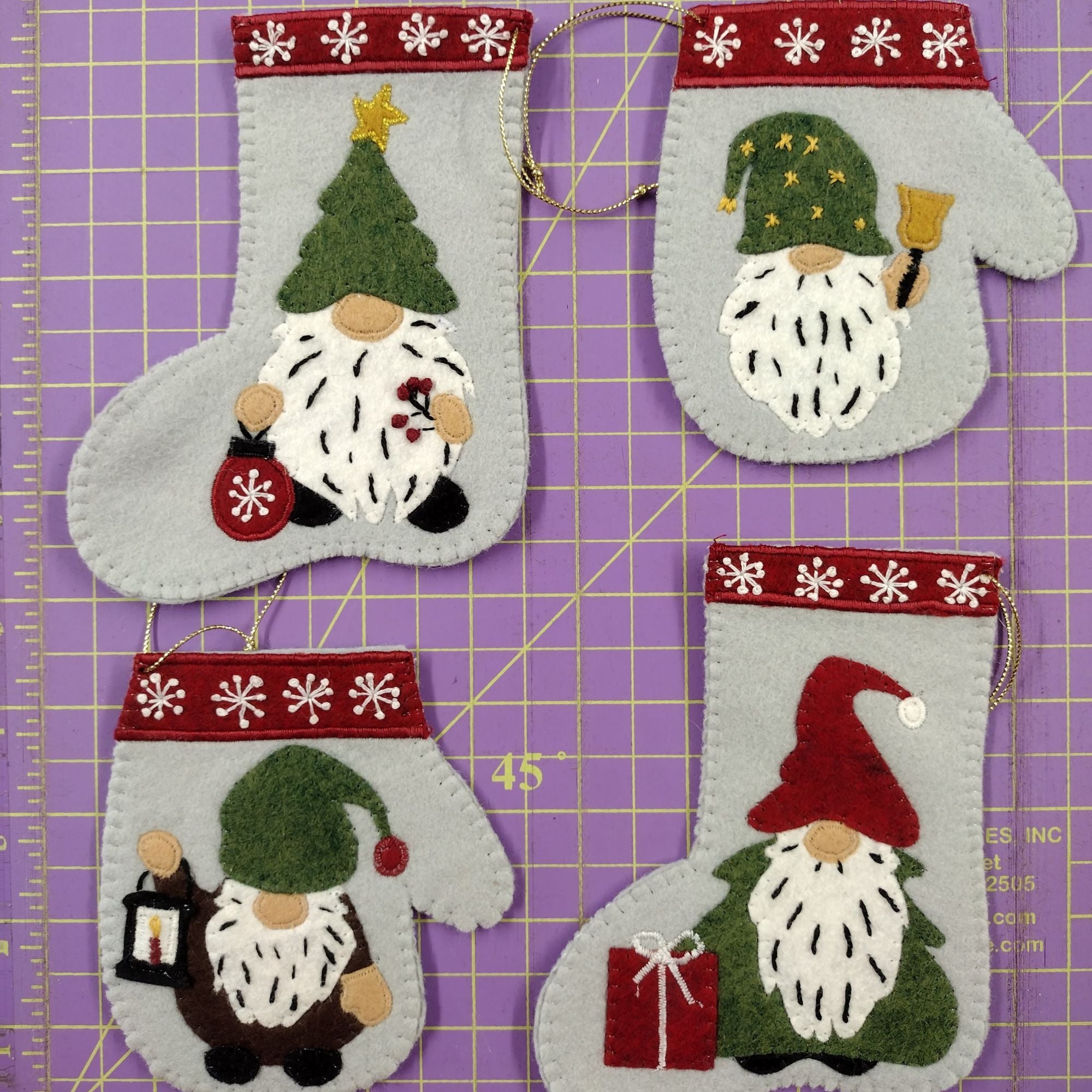 Christmas Gnome Ornament Kit - Jacquelynne Steves