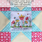 Happy Little Things Quilt 4" Preprinted Quotes Blocks - Jacquelynne Steves