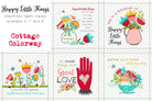 Happy Little Things Quilt 4" Preprinted Quotes Blocks - Jacquelynne Steves