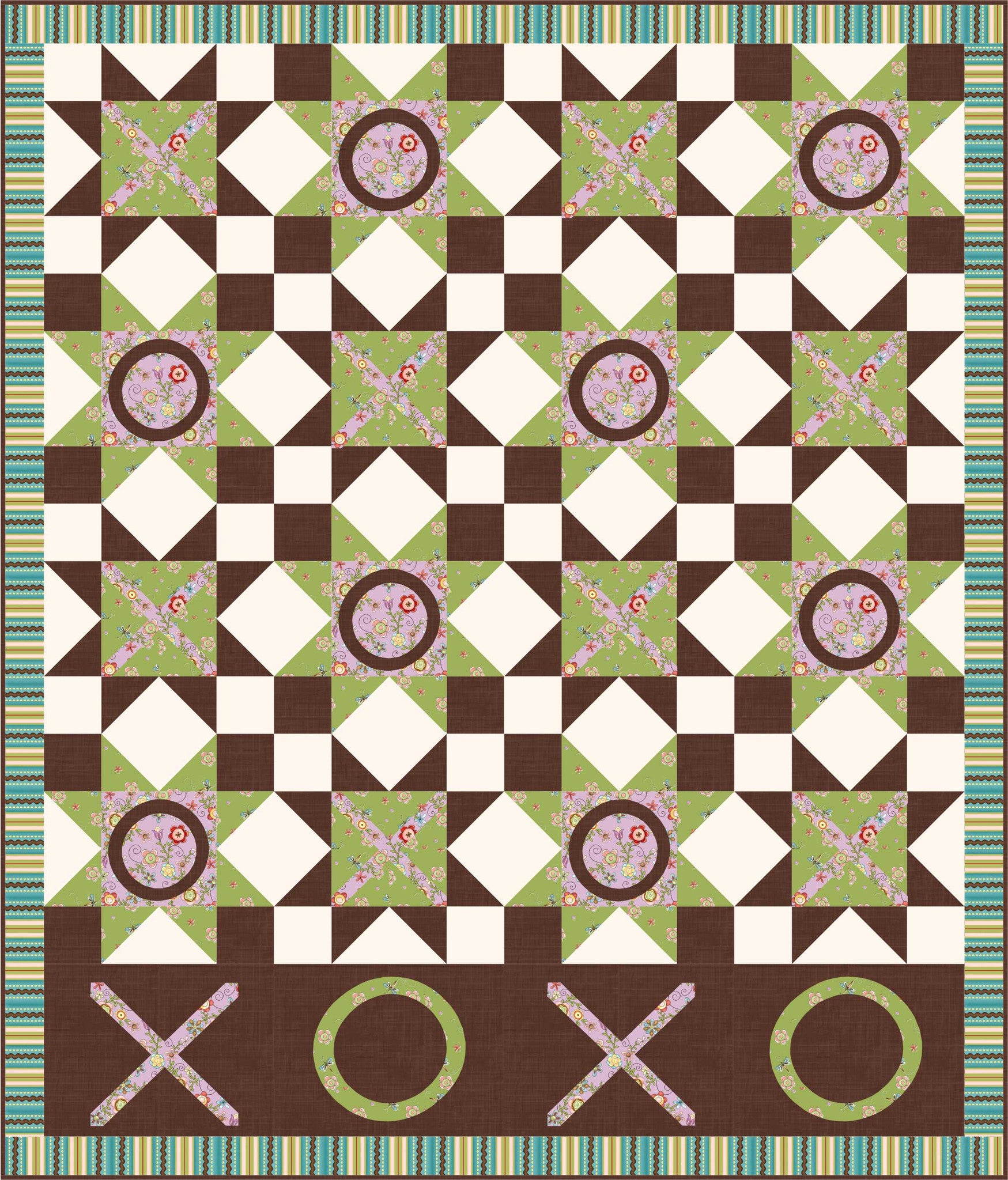 Hugs and Kisses Quilt Pattern - Digital - Jacquelynne Steves