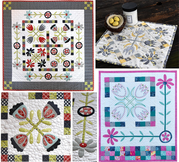 Little Bit Baltimore Quilt, Wall Hanging, and Candle Mat Pattern - Digital - Jacquelynne Steves
