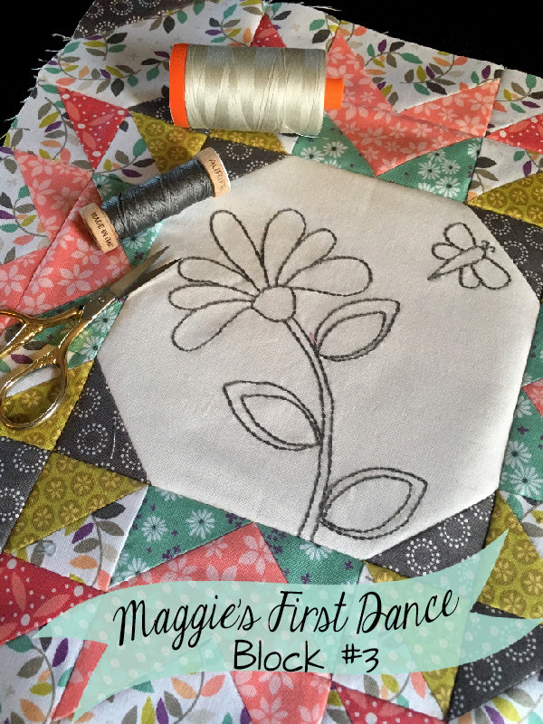 Maggie's First Dance Block of the Month Quilt Pattern - Digital - Jacquelynne Steves
