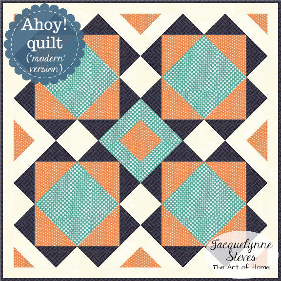 Ahoy! Little Quilt Pattern- Digital - Jacquelynne Steves