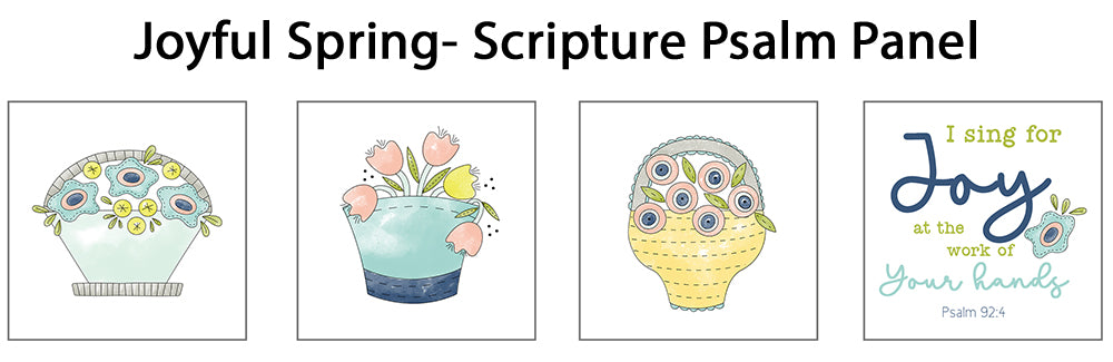 Joyful Spring Quilt Kit with Pre-Printed Panels - Jacquelynne Steves