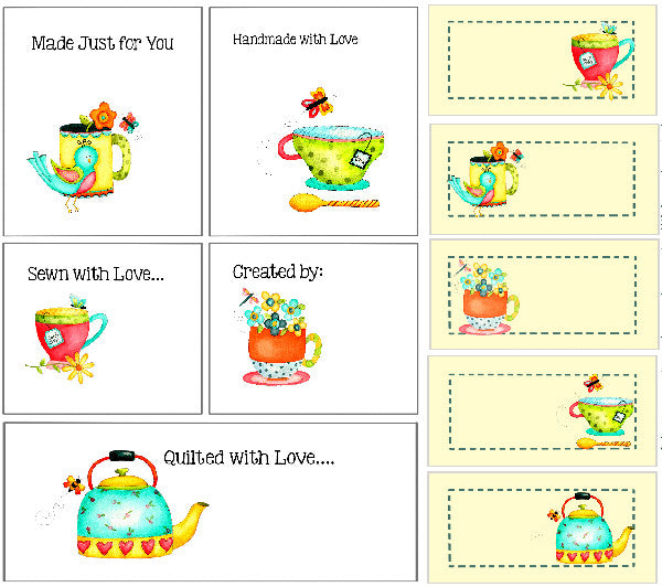 Cozy Afternoon Quilt Labels - Jacquelynne Steves