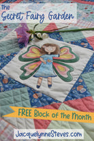 Secret Fairy Garden Fabric Kit with Pre-Printed Panels - Jacquelynne Steves