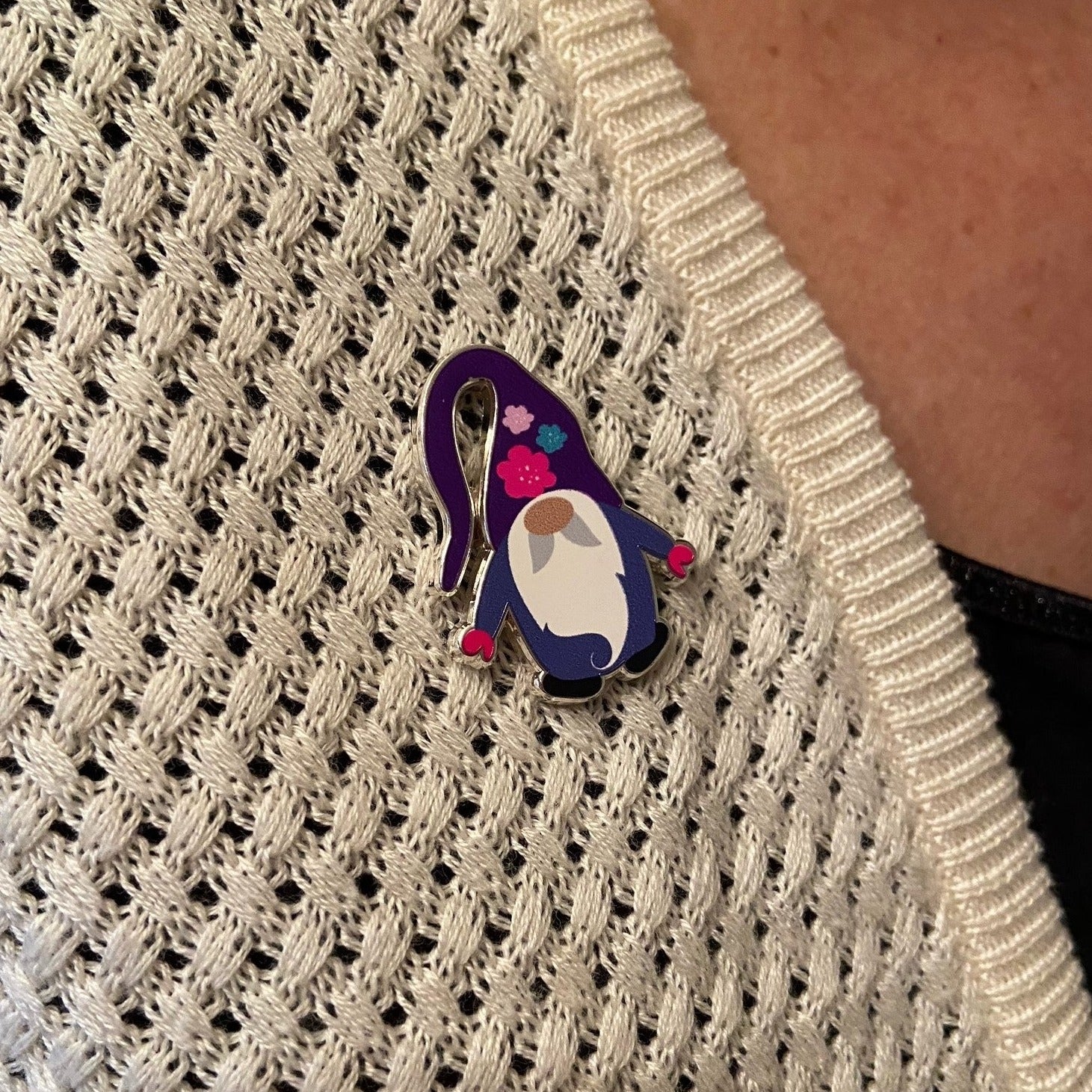 Budding Gnome Magnetic Needle Minder (doubles as a pin!) - Jacquelynne Steves