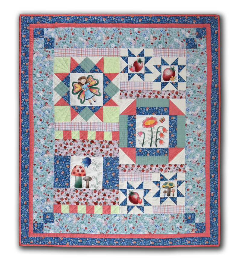 The Secret Fairy Garden Quilt Pattern - Digital - Jacquelynne Steves